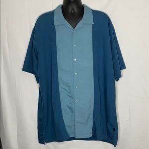 Red Macaw plus size tall fit button down shirt